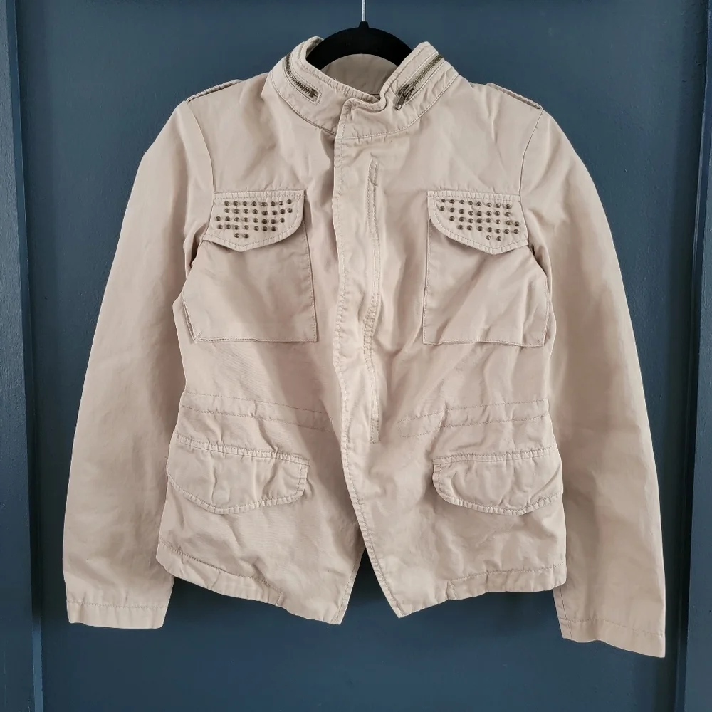 ZARA Utility‎ Jacket Size Small or US 6 Cotton